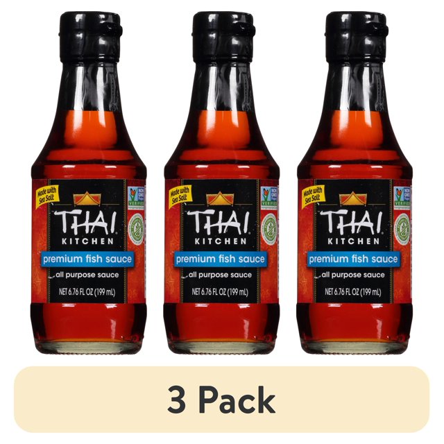 (3 pack) Thai Kitchen Gluten Free Gluten Free Premium Fish Sauce, 6.76