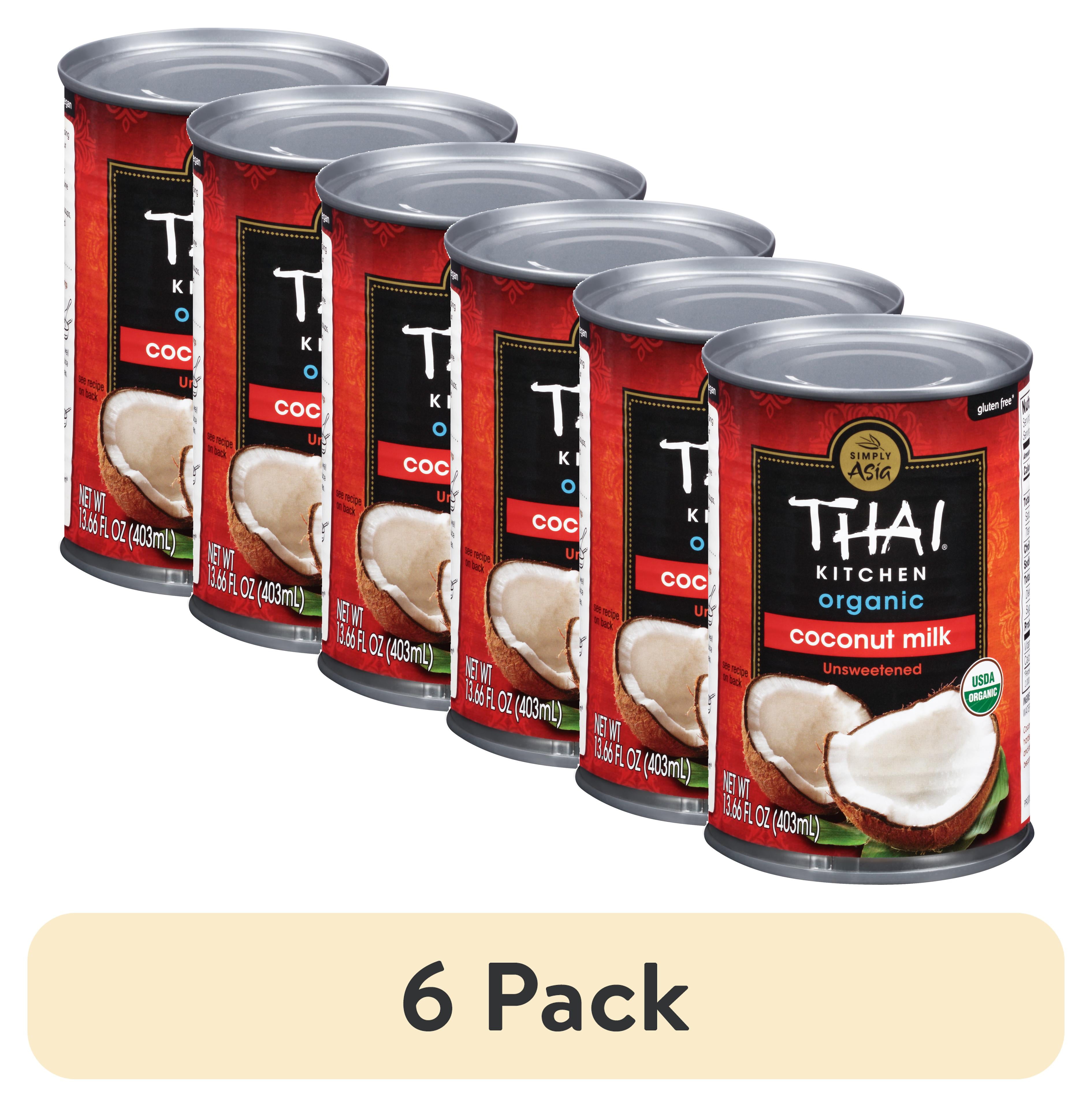 Thai Kitchen Organic Unsweetened Coconut Milk, 13.66 fl oz(6 pack