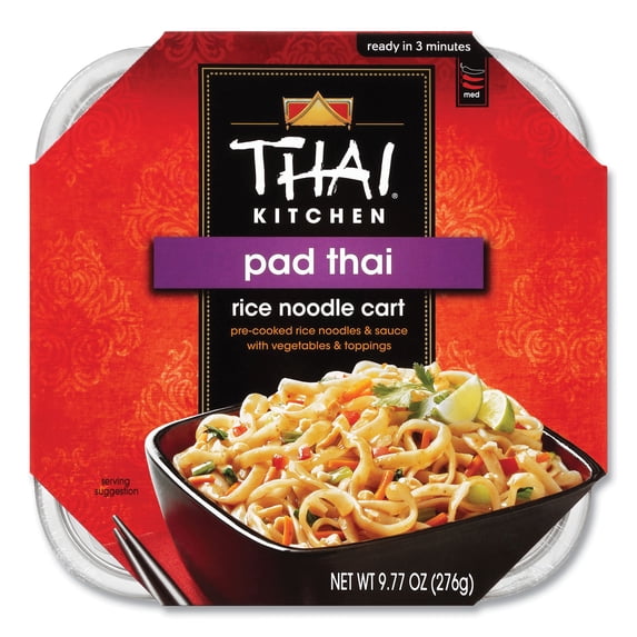 Thai Kitchen Pad Thai Rice Noodle Cart, 9.77 oz Individually Wrapped, 6/Carton | Bundle of 2 Cartons