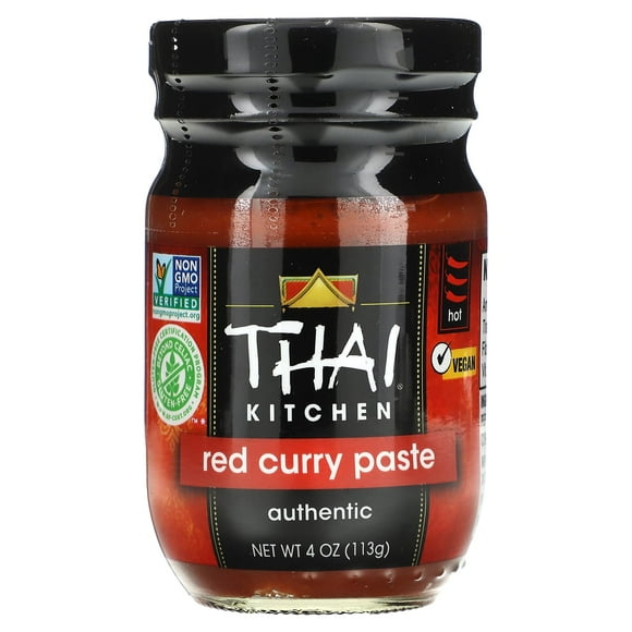 Thai Kitchen, Red Curry Paste, Hot, 4 oz (113 g) Pack of 2
