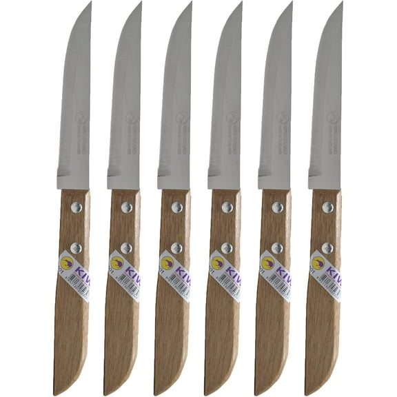 Thai Kitchen Steak Knives Stainless Steel Knives Kiwi 501 6 Pcs per Set