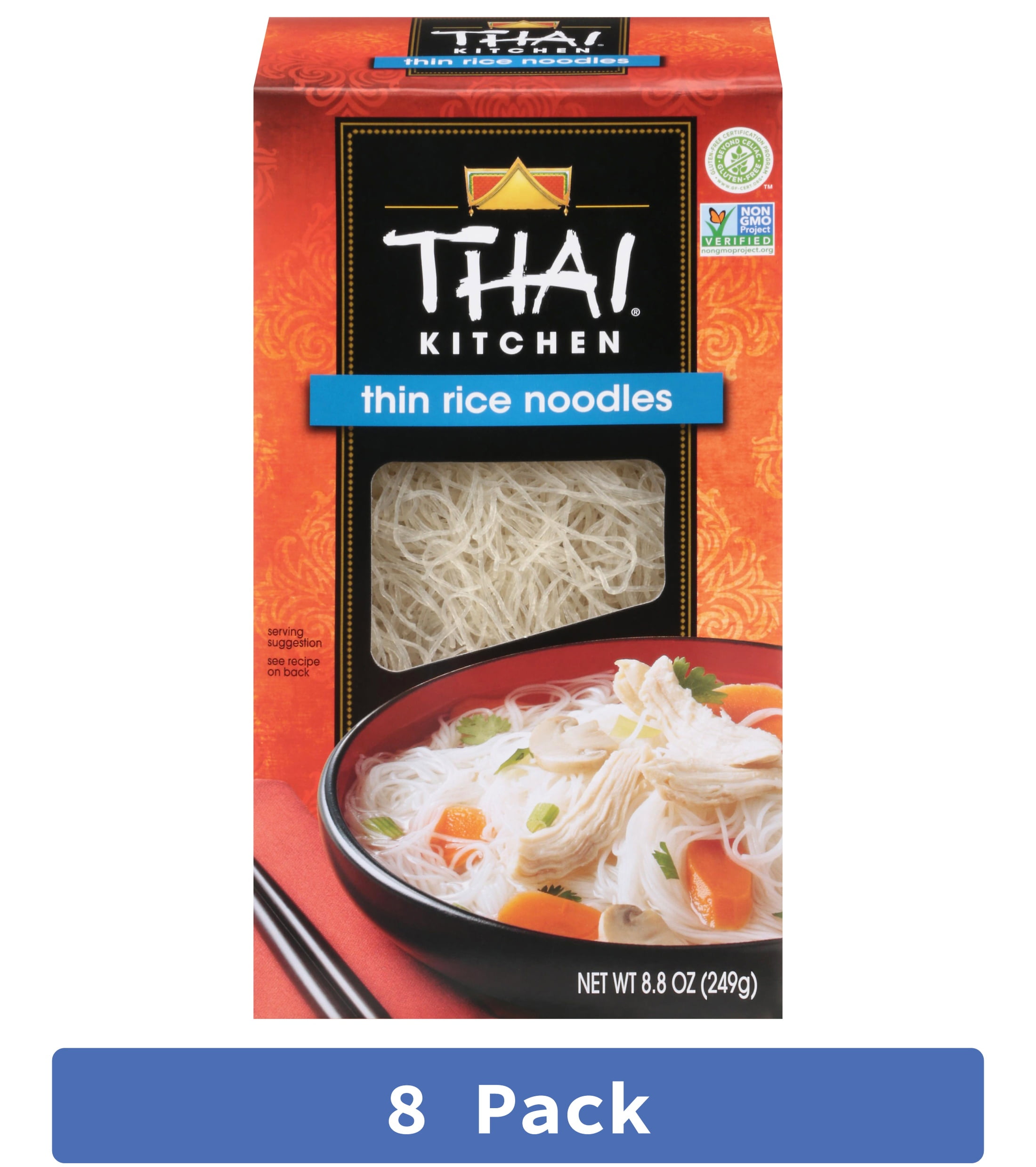 Thai Kitchen Thin Rice Noodles 8.8 oz (Pack Of 8)