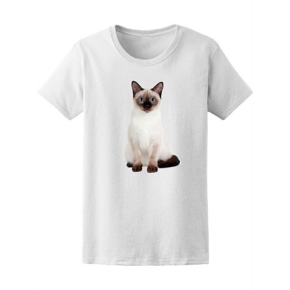 Thai Kitten Siamese Cat T-Shirt Women -Image by Shutterstock, Female Medium