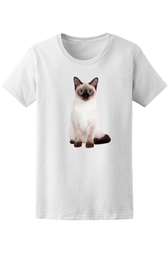 Thai Kitten Siamese Cat T-Shirt Women -Image by Shutterstock, Female Small