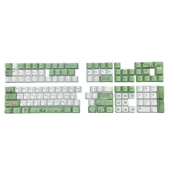 Thai Language OEM Height Keycaps for 75/87/98/104/108 Keyboard Height Keycap Set with Sublimations Printing