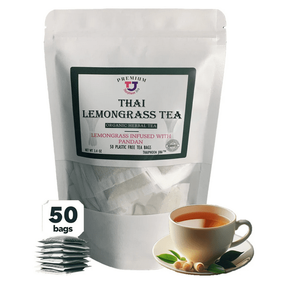 Thai Lemongrass Tea. Organic Lemongrass and Pandan Infusion.