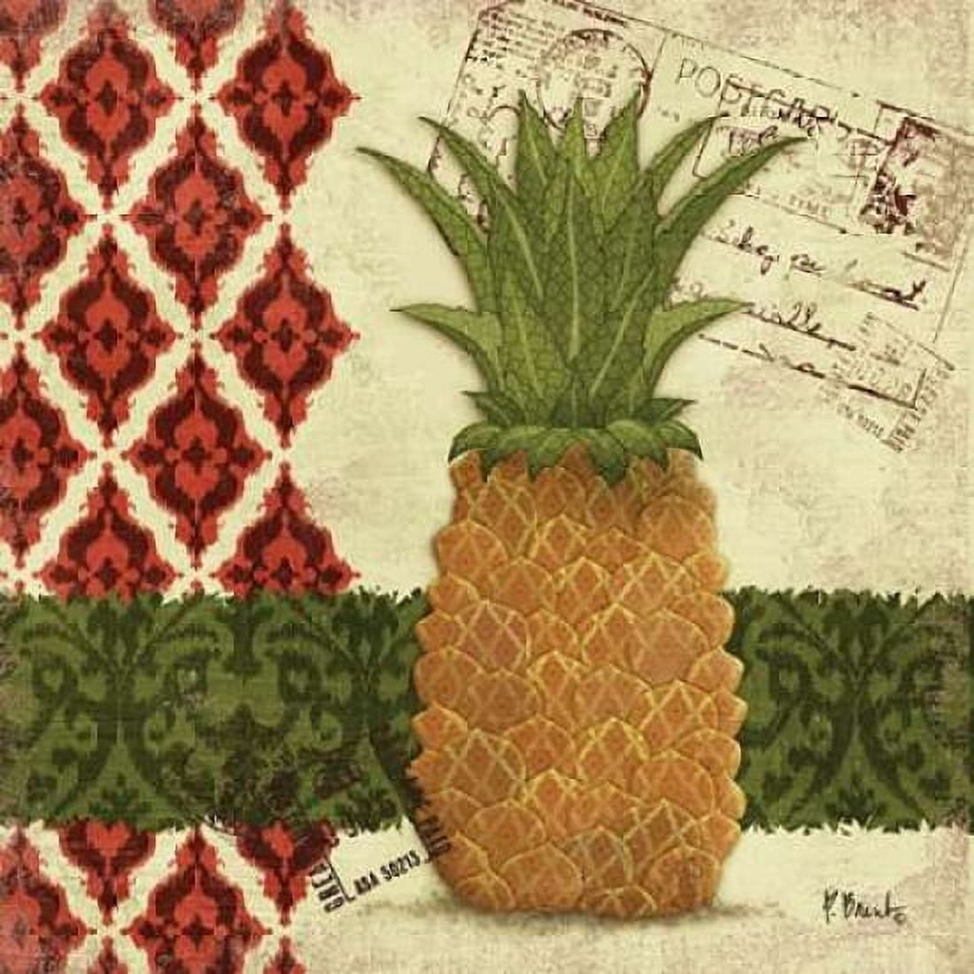 Thai Pineapple I Canvas Art - Paul Brent (24 x 24)