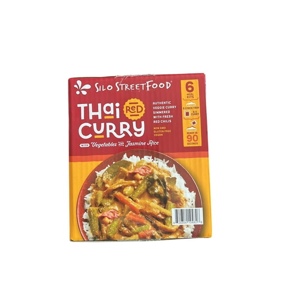 Thai Red Curry with Vegetables and Jasmine Rice