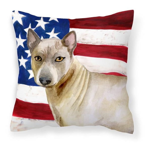 Thai Ridgeback Patriotic Fabric Decorative Pillow