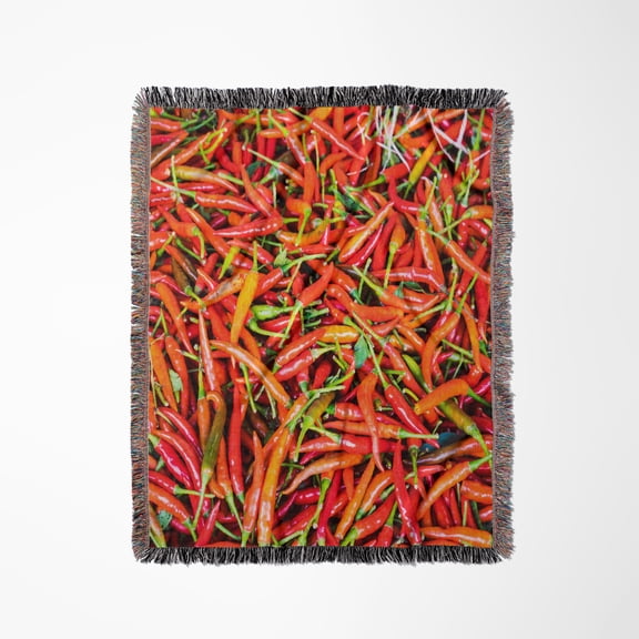 Thailand, Bangkok, Bangkok, Fresh Food Vender In Open Air Market, Woven Blanket