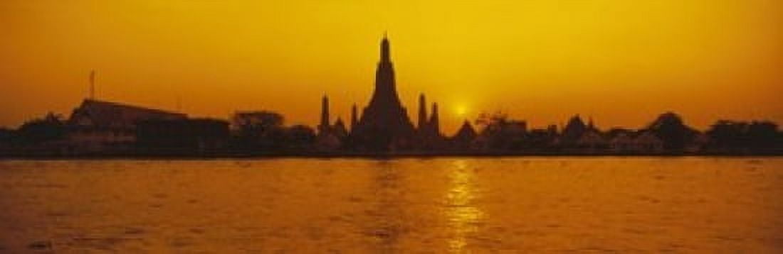 Thailand Bangkok Wat Arun Canvas Art - Panoramic Images (18 x 6)