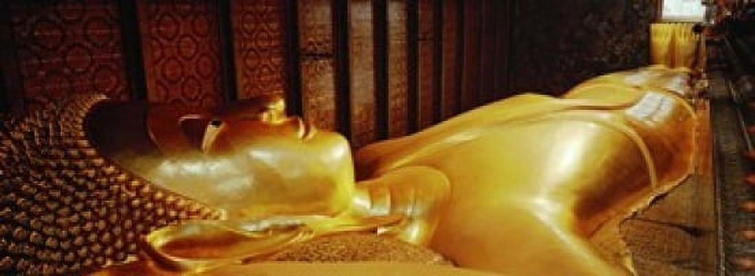 Thailand Bangkok Wat Po Reclining Buddha Canvas Art - Panoramic Images (36 x 13)