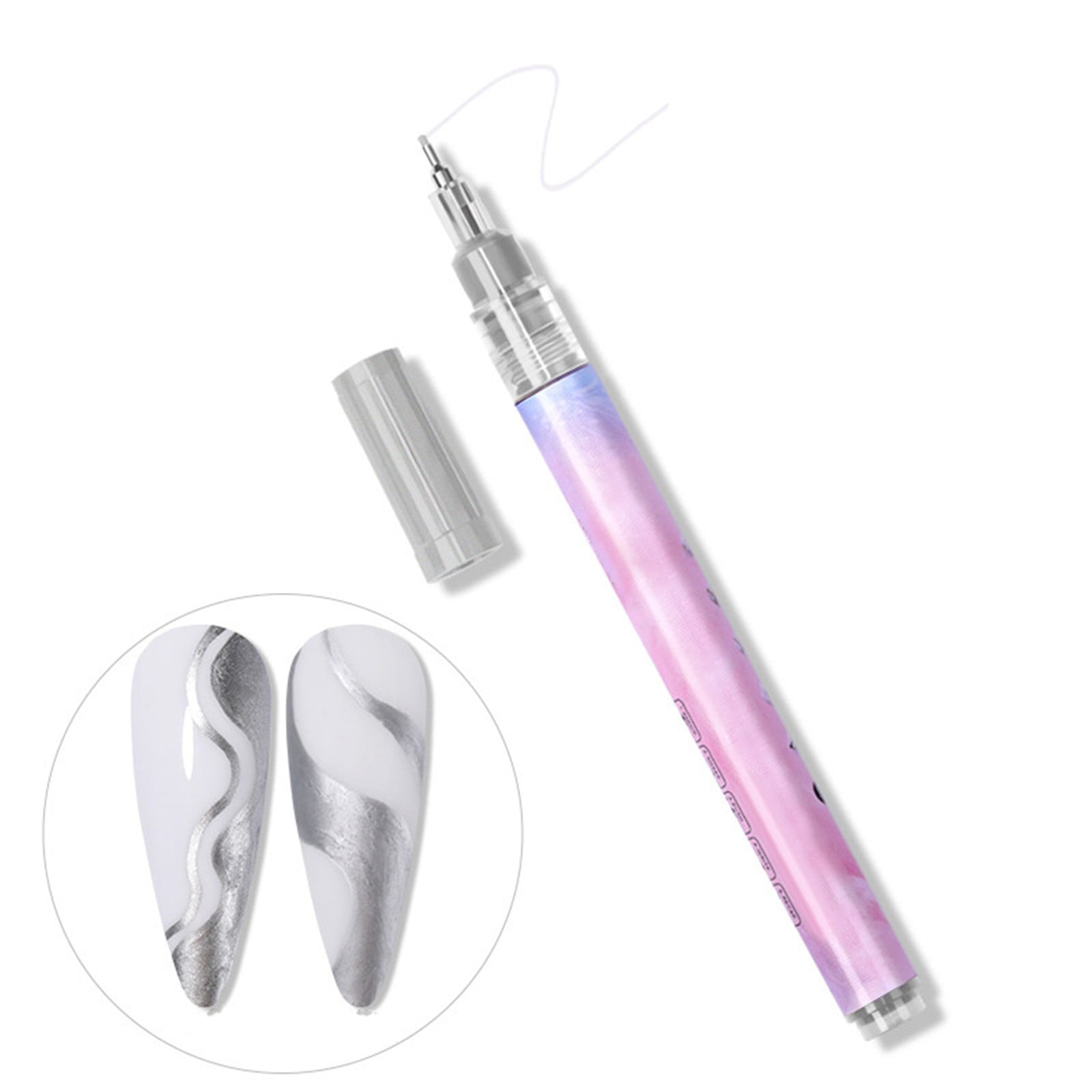 Nail Rings for Acrylic Nails Nail Pen Japanese Nail Gel Nail Pens for Kids Nail Design Polish Pen on Nail Holder Tape Dot Pen compatible with Machine Practice Hand Holder for Nails Nail