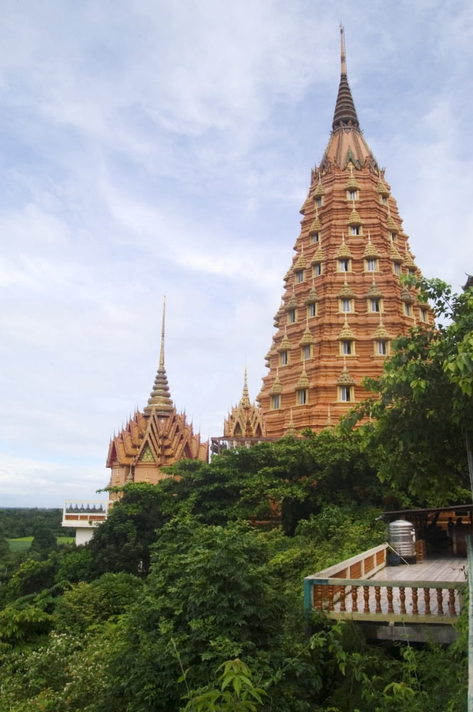 Thailand Kanchanaburi Ornate Architecture At Wat Tham Sua Canvas Art - Bill Brennan Design Pics (11 x 17)