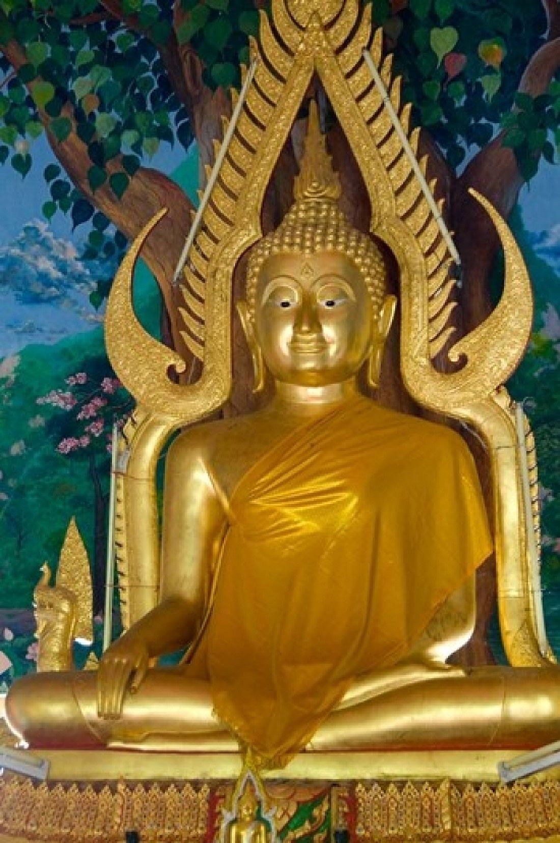 Thailand Ko Samui Golden Buddha Prayer House Canvas Art - Cindy Miller Hopkins DanitaDelimont (24 x 36)