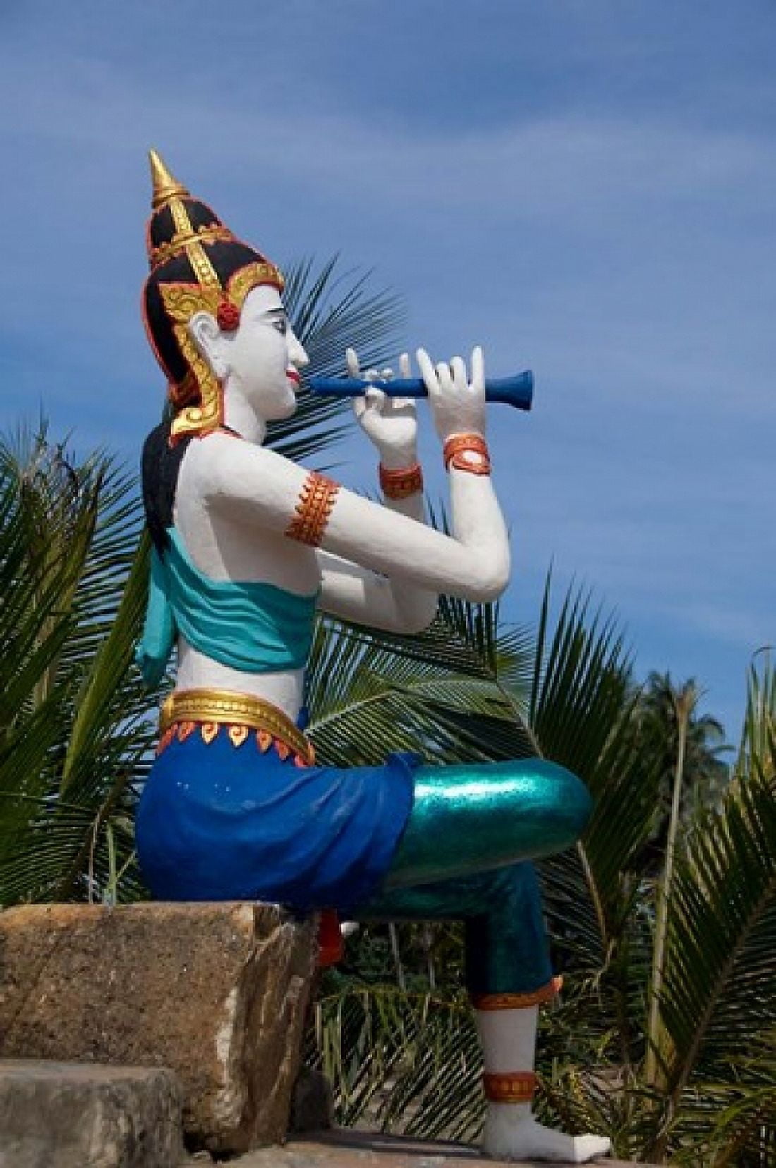Thailand Ko Samui Thai goddess statue Canvas Art - Cindy Miller Hopkins DanitaDelimont (17 x 26)