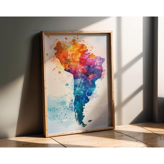 Thailand Map , Vibrant Art , Galaxy Map Poster , Colourful Decor , Poster Print Only