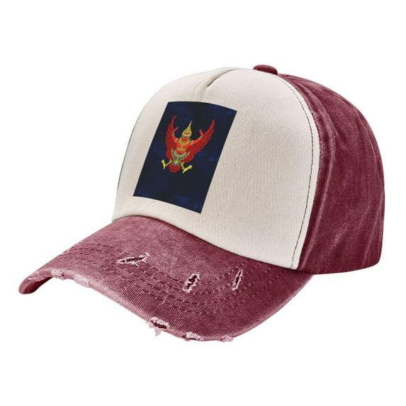 Thailand National Emblem Distressed Baseball Cap Dad Hats for Men Women Vintage Trucker Hat Low Profile Ball Caps