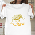 thumbnail image 1 of Thailand Original Elephant Cultural Souvenir Travel Unisex T-Shirt, up to size 3XL., 1 of 2