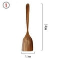 thumbnail image 1 of Thailand Teak Natural Wood Tableware Spoon Ladle Turner Long Rice Colander Soup Skimmer Cooking Spoons Scoop Kitchen Tool Set, 1 of 4