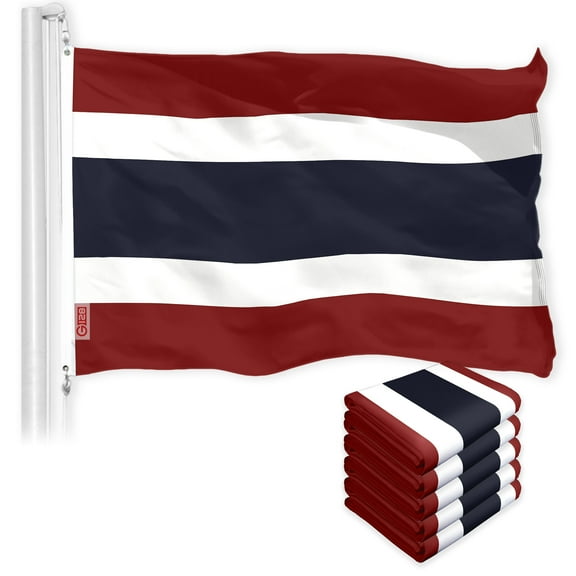 Thailand Thai Flag 3x5FT 5-Pack 150D Printed Polyester By G128
