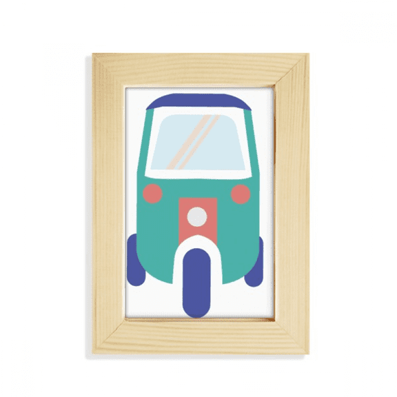 Thailand Three Wheeled Tractor Art Illustration Desktop Display Photo Frame Picture Art Painting 5x7 inch