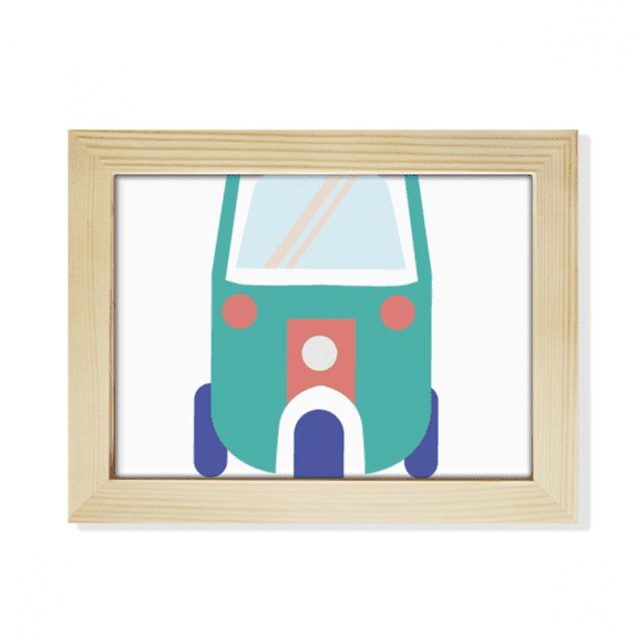 Thailand Three Wheeled Tractor Art Illustration Desktop Photo Frame Picture Art Decoration Painting 6x8 inch