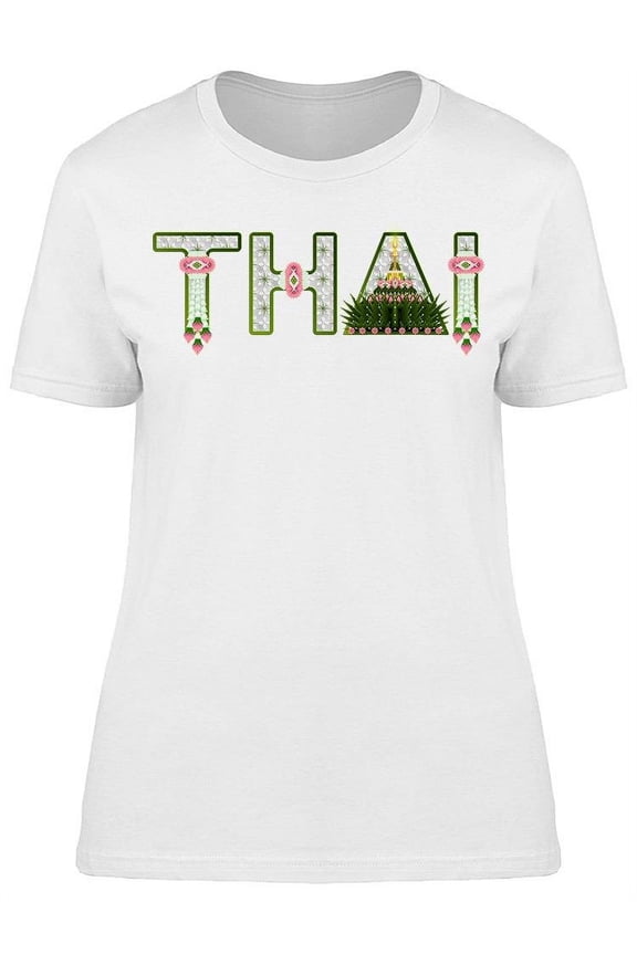 Thailand Travel Graphic T-Shirt Women -Image by Shutterstock, Female Small