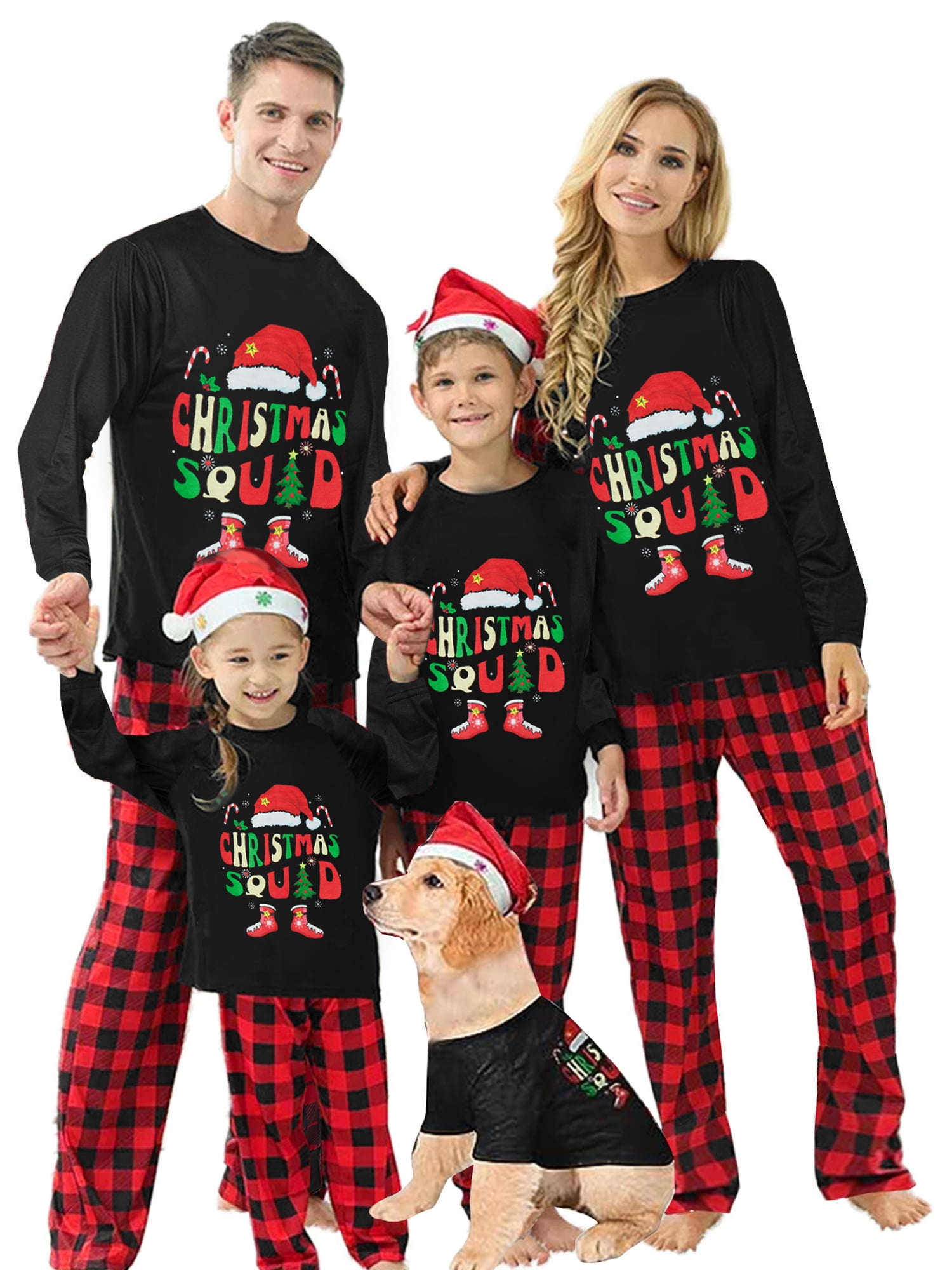 Thaisu Christmas Pajamas for Family Matching Set PJS Holiday Xmas ...