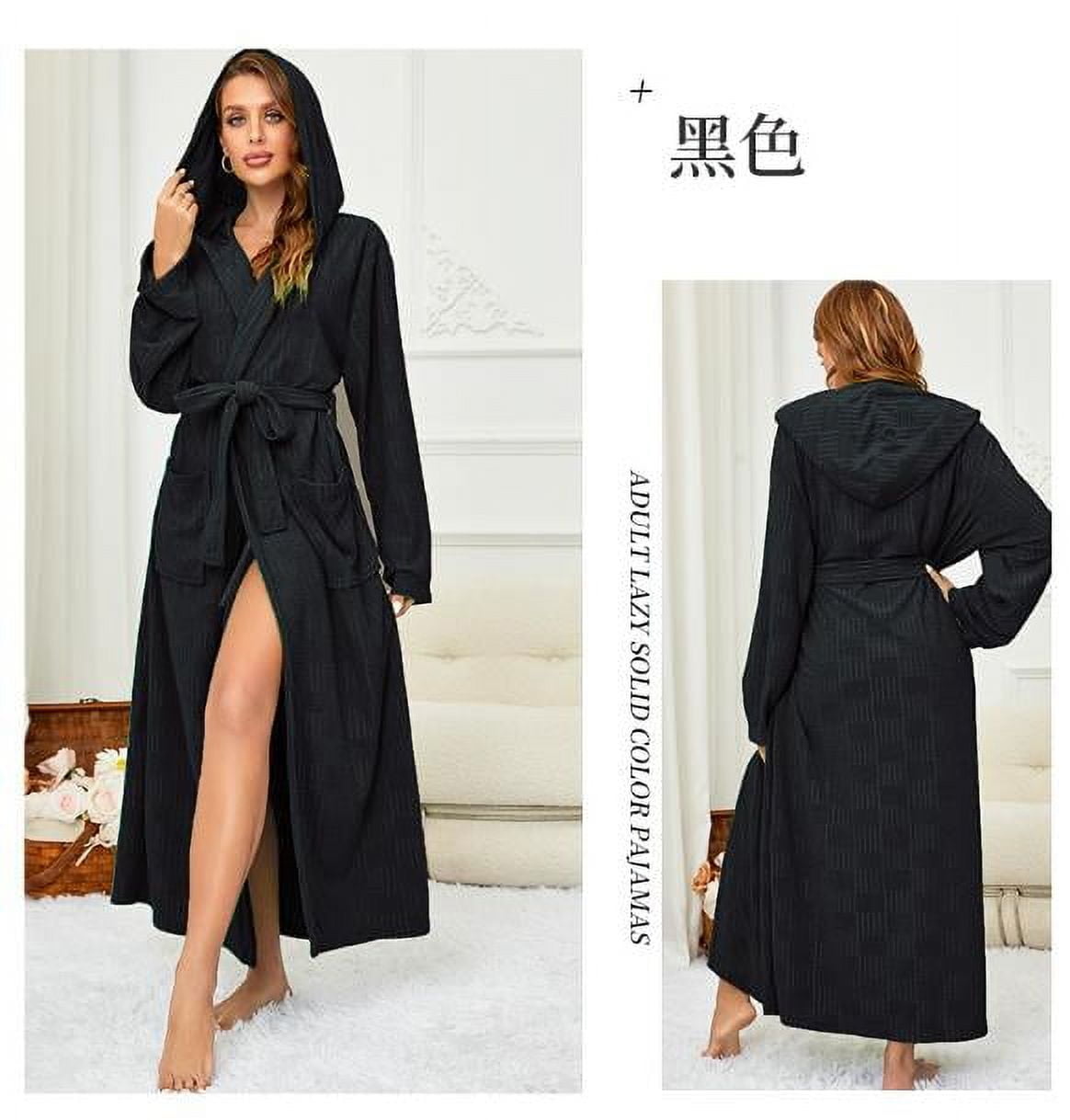 Thaisu Couples' Matching Kimono Bathrobe Stay Cozy with Long Sleeves