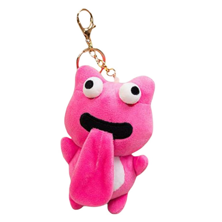 Thaisu Plush Magnetic Frog Keychain Cute Stuffed Animal Key Ring Purse Charms Pendant for Handbags Backpacks Accessories, adult Unisex, Size: One Size