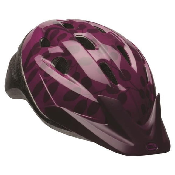 Thalia Black & Purple ABS & Polycarbonate Bicycle Helmet