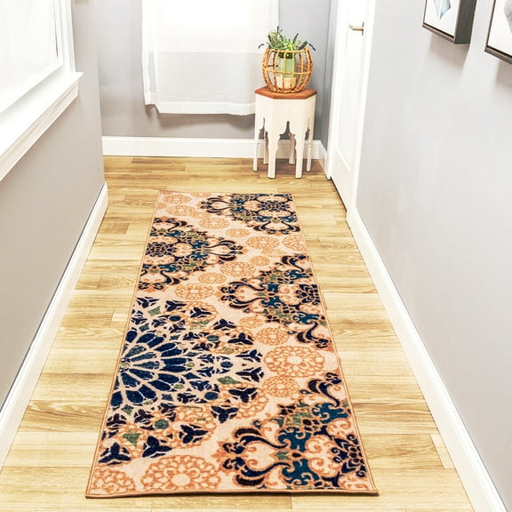 Thalia Modern Medallion Indoor Washable Area Rug Or Runner Rug By Blue Nile Mills