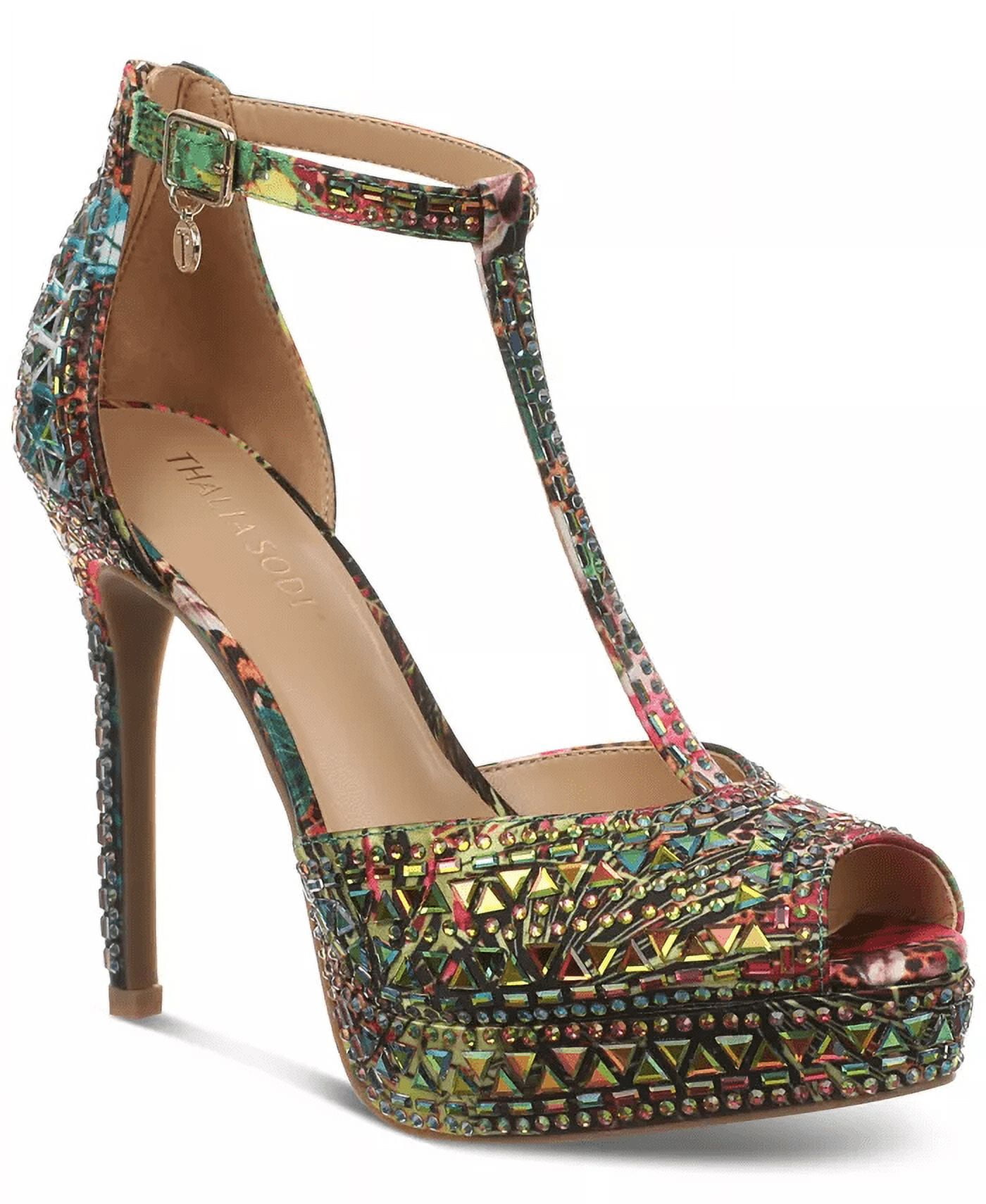 Thalia Sodi EXOTIC LEOPARD Women's Chacey Embellished Platform Pumps, US  8.5 M - Walmart.com