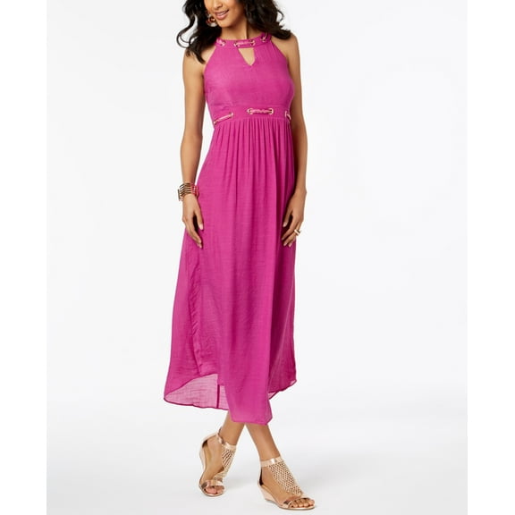 Thalia Sodi Embellished Maxi Dress Violet Plum XL