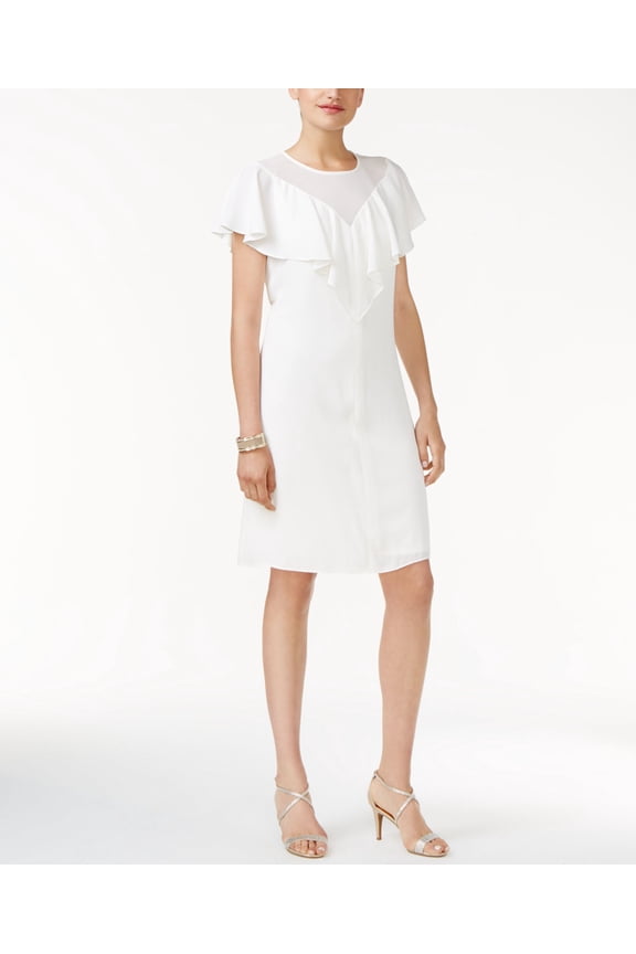 Flounce Shift Dress Cloud S