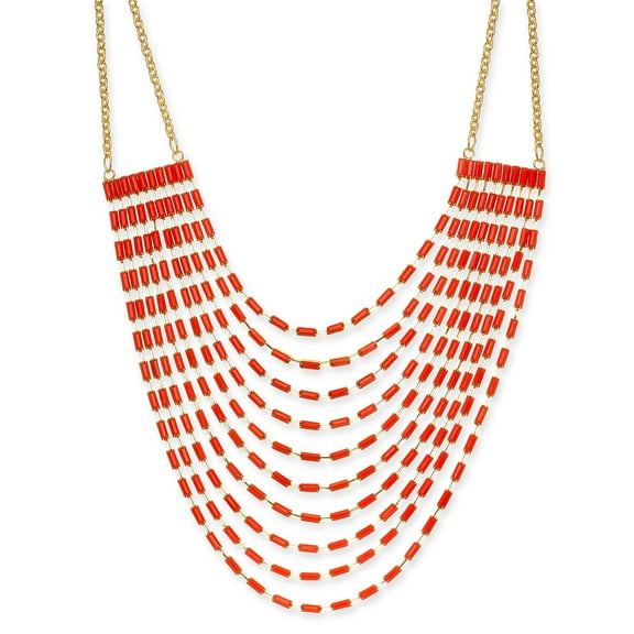 Thalia Sodi Gold-Tone Baguette Multi-Row Necklace(18+3)