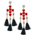 thumbnail image 1 of Thalia Sodi Gold-Tone Crystal, Heart Cross and Tassel Drop Earrings, 1 of 2