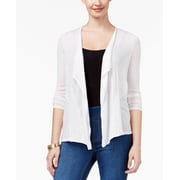Thalia Sodi Lace Trim Cardigan Bright White XS