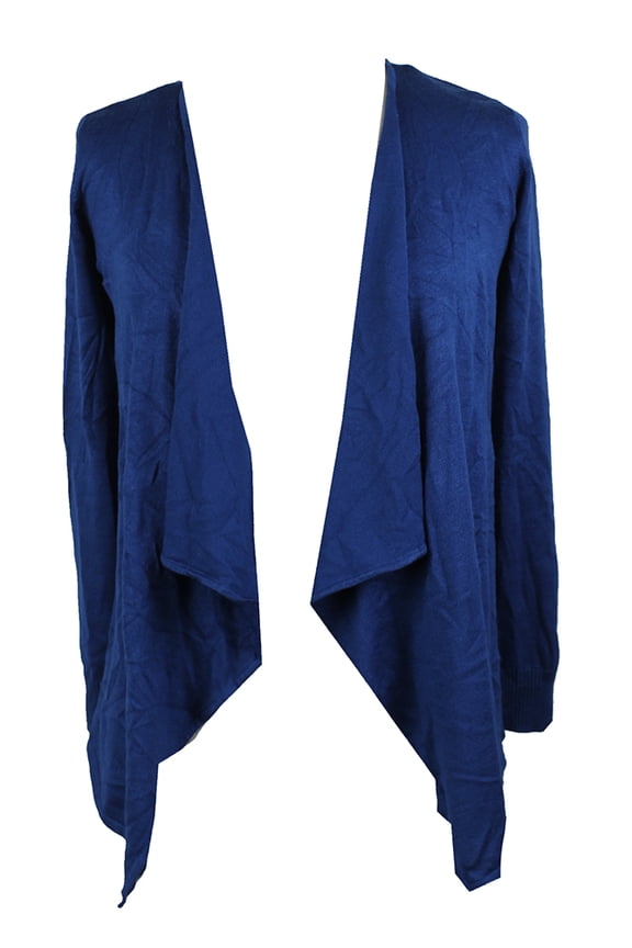 Nocturnal Blue Lace-Up Back Flyaway Cardigan S