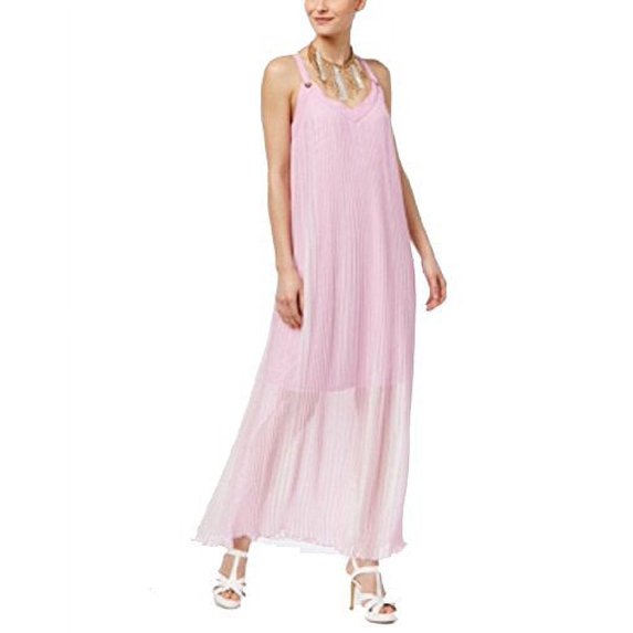 Thalia Sodi Pleated Maxi Dress (Pale Orchid, XL)