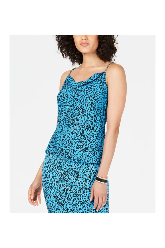 Printed Chain Strap Top Leopard 2XL