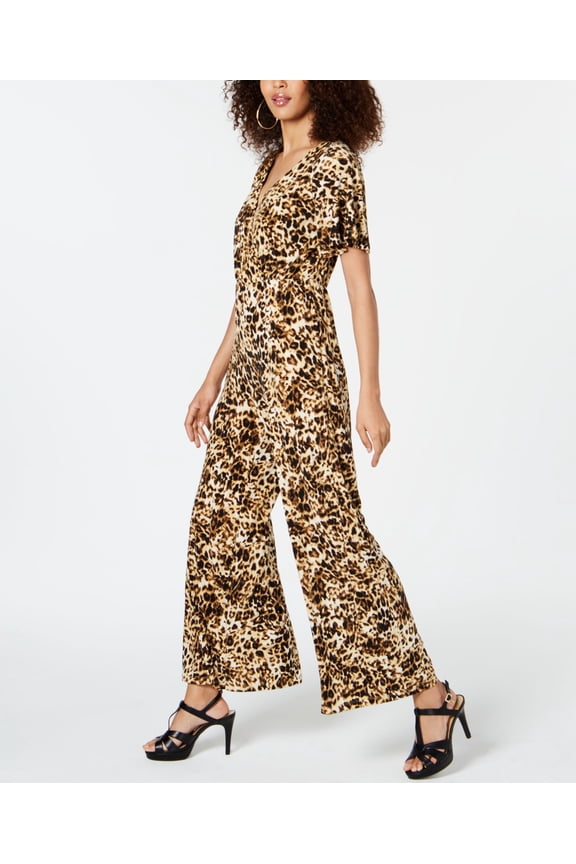 Printed Jumpsuit Brown S