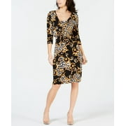 Thalia Sodi Printed Sheath Dress Animal Status L