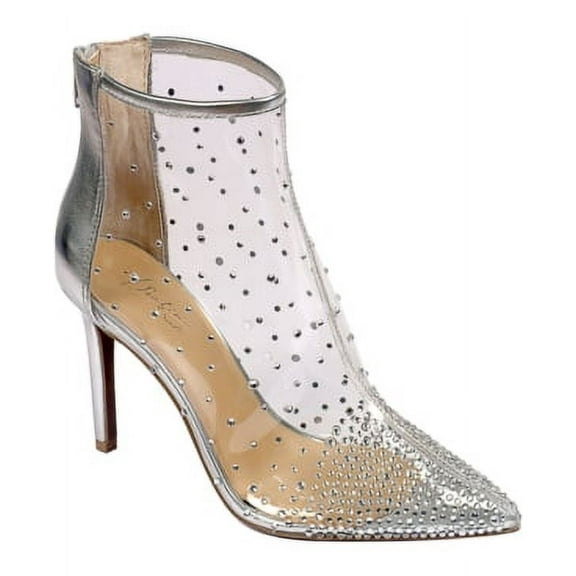 Thalia Sodi Rubii Vinyl Booties Silver Clear 5.5M