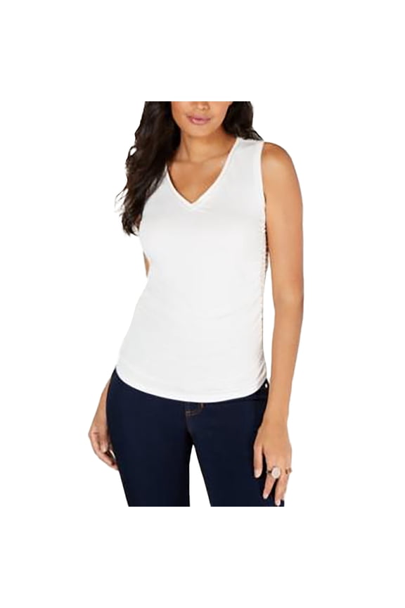 Ruched Top White XL