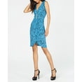 thumbnail image 1 of Thalia Sodi Sleeveless Animal Print Sheath Necklace Dress Leopard M, 1 of 4