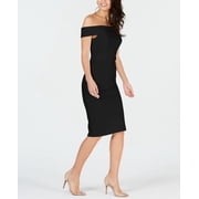 Thalia Sodi Off The Shoulder Bodycon Dress Black 2XL