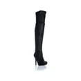 thumbnail image 1 of Thalia Sodi Womens Beckie Closed Toe Over Knee Fashion Boots, Black, Size 6.5, 1 of 5