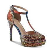 THALIA SODI Womens Chace Platform Peep Toe Pumps